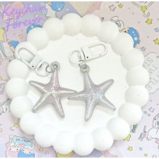 Starfish Black Keychain